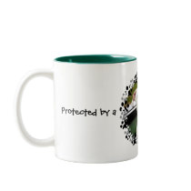 White Boxer in a Car Mug