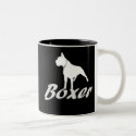 White boxer mug