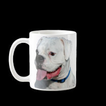 White Boxer mug mugs