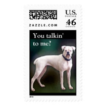 White boxer stamp
