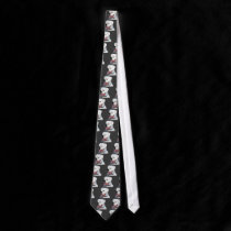 White Boxer tie ties