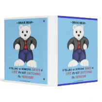 White Brave Bear Binder by starhorsepax White Brave Bear Binder