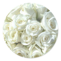 White Bridal Bouquet Sticker - Customizable