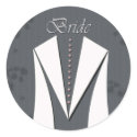 White bridal dress stickers sticker