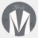 White bridal dress stickers