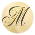 White Bridal rose - Initial M stickers by aslentz White Bridal rose - Initial M stickers
