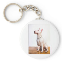 White Bully Keychain