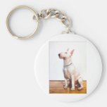 White Bully Keychain
