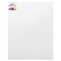 White Bunny Easter Eggs letterhead