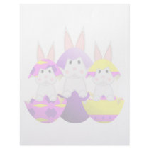 White Bunny Easter Eggs letterhead
