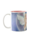 White Butterfly Fairy Moon Coffee Mug by emmamarlow White Butterfly Fairy Moon Coffee Mug