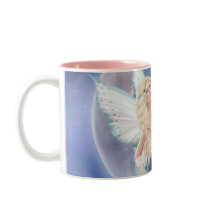 White Butterfly Fairy Moon Coffee Mug by emmamarlow White Butterfly Fairy Moon Coffee Mug