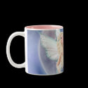 White Butterfly Fairy Moon Coffee Mug