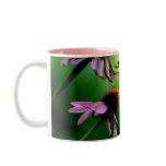 White Butterfly on Pink Coneflower Mug
