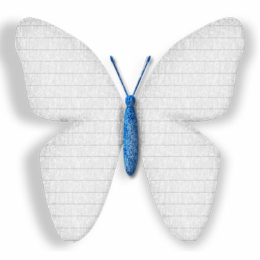 White Butterfly Photo Cutouts