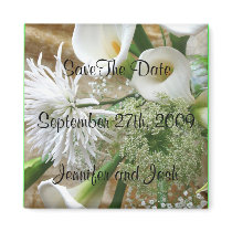 white Cala Lilies magnets by ggbythebay white Cala Lilies magnets