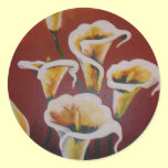 White Calla Lilies stickers