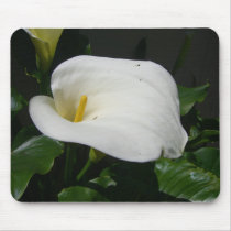 White Calla Lily Mousepads by wingedturtle White Calla Lily Mousepads