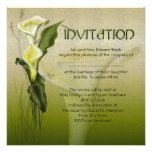 White Calla Wedding Invitations
