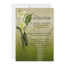 White Calla Wedding Suite Announcements