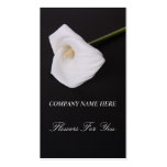 White callalilly Flowers For You Business card