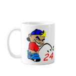 White Cartoon Boy Piss 24 mugs
