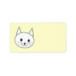 White Cat Address Label