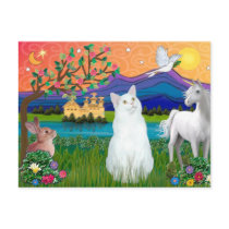 White Cat - Fantasy Land postcards