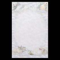 White Cat stationery