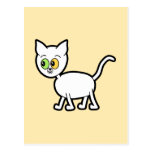 White Cat with Odd Eyes. postcards