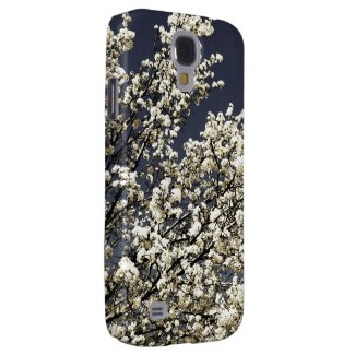 White Cherry Blossoms Galaxy S4 Case