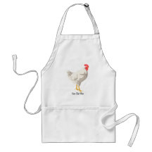 White Chicken Aprons