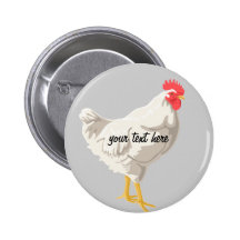White Chicken Buttons