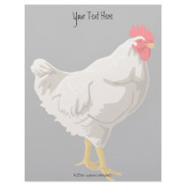 White Chicken Personalized Letterhead
