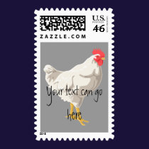 White Chicken stamps