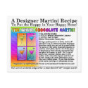 White Chocolate Martini Recipe Postcard by TheMartiniDiva