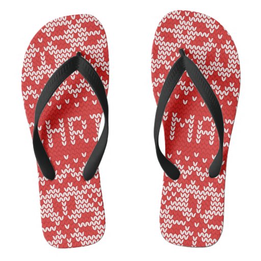 knitted flip flops