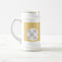 White Christmas Bauble. On Gold Color. Coffee Mugs