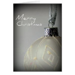 White Christmas Bulb Greeting Card
