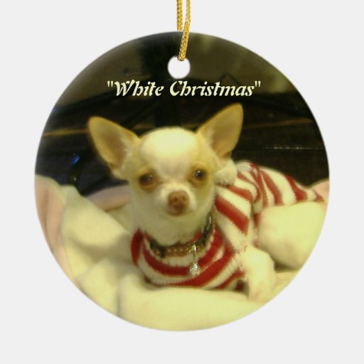 quot white christmas quot chihuahua tree ornament quot white christmas quot chihuahua tree ornament