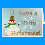 White Christmas Greeting Card