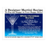White Christmas Martini Recipe Postcard