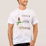 White Christmas Men's Burnout Shirt