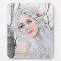 White Christmas Mousepad mousepads
