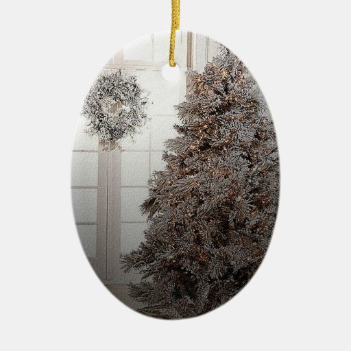 White Christmas Ornament Zazzle