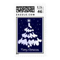 White christmas postage