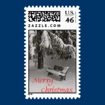 White Christmas Postage postage by GStrang White Christmas Postage postage