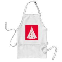 WHITE CHRISTMAS TREE aprons by KABSANNIE WHITE CHRISTMAS TREE aprons