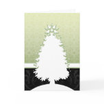 White Christmas Tree Card