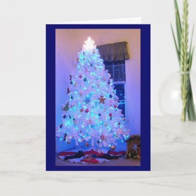 White Christmas Tree cards